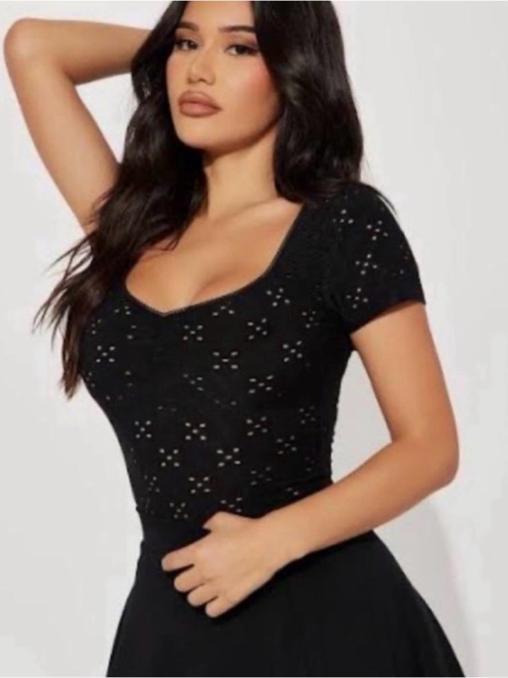Fashion Nova Eyelet Top